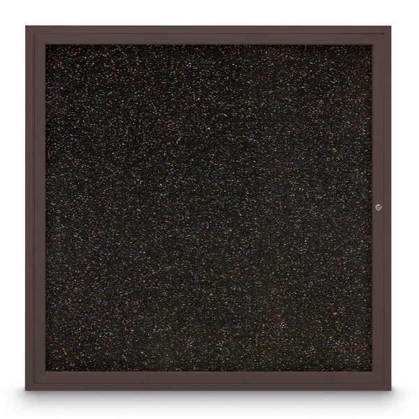 Sliding Door Indoor Enclosed Corkboard, 7